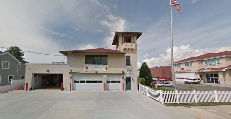 View of Islip Fire Department building and the corresponding street map produced by Google Inc.