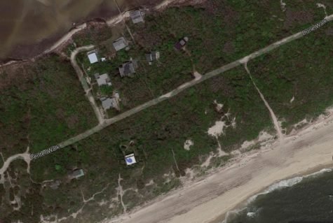 Google Earth view of Blue Pint Beach