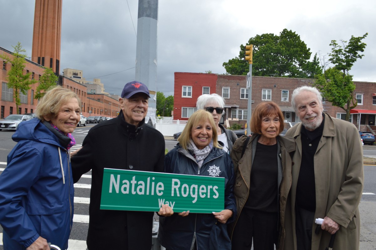 Natalie Rogers Way street name unveiling