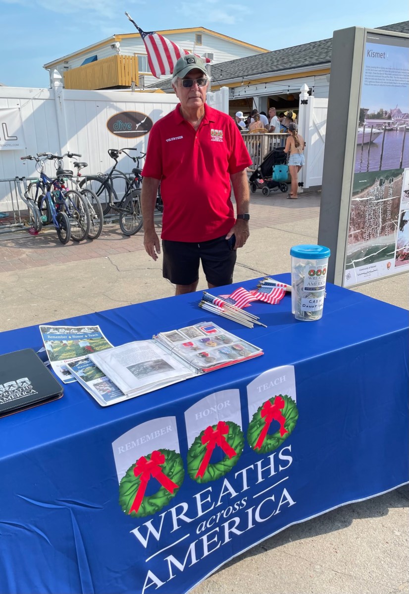 Phil V with Viet Veterans non-profit table