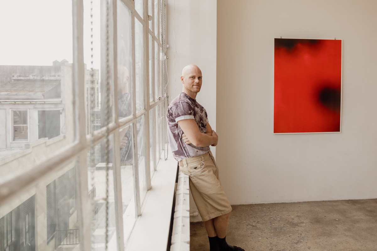 Portrait of Louis Venturelli at In the Pines Book Launch and Photography Exhibit – PC_ Paul Delloz, 2024