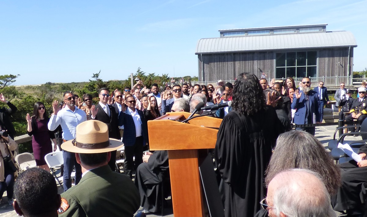 Fire island National Seashore Naturalization Ceremony